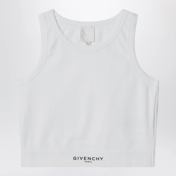 Givenchy - White cropped top with logo