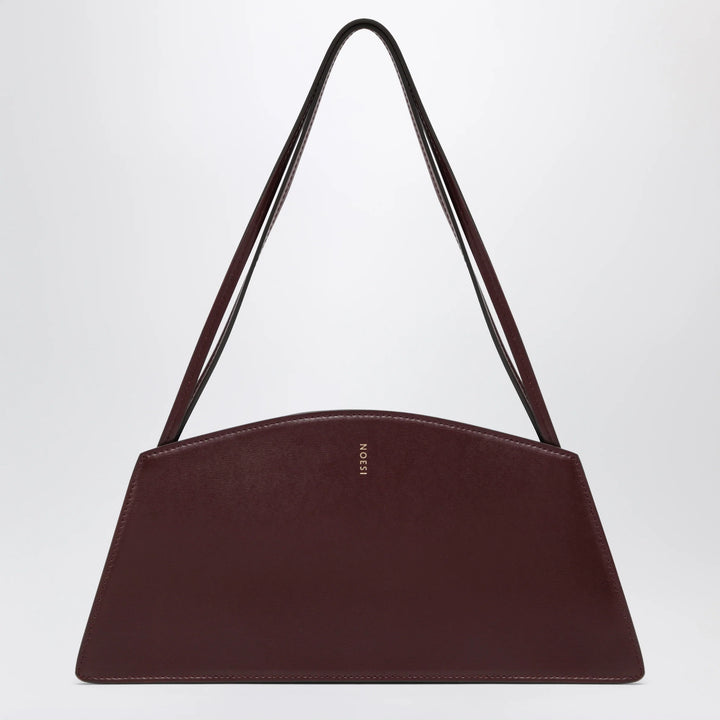 NOESI - Jade plum-colored bag in smooth leather