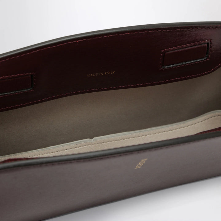 NOESI - Jade plum-colored bag in smooth leather