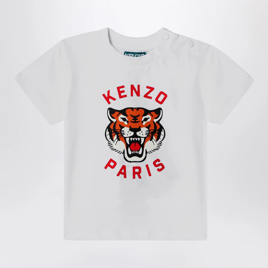 KENZO - White t-shirt with printed logo