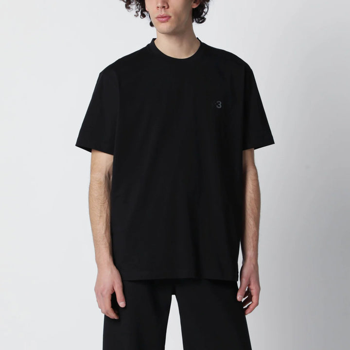 adidas Y-3 - Black T-shirt with logo