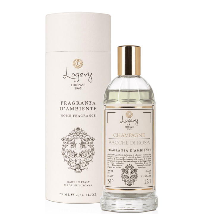 Home Diffuser 75ml Room Spray Logevy  Champagne and Rose Berries Home Fragrance Brand