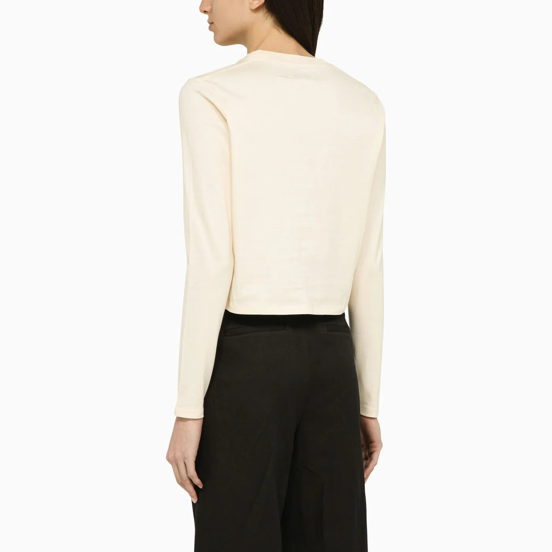 LouLou De Saison - Ivory cotton crew-neck jumper