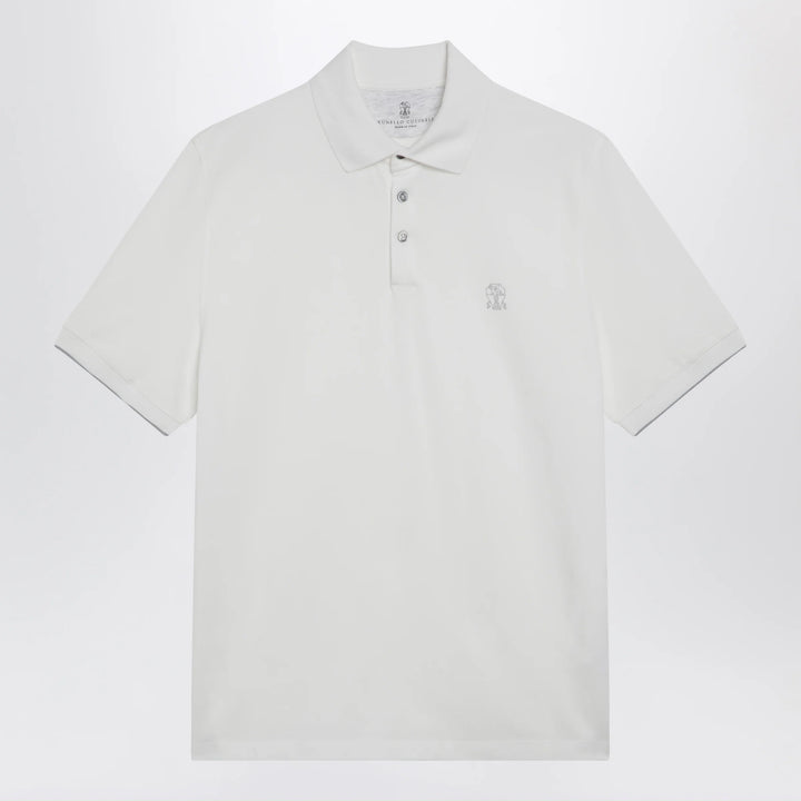 Brunello Cucinelli - White cotton polo shirt