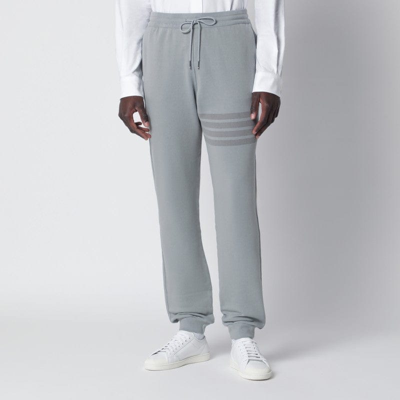 Pants Thom Browne - Grey cotton jogging trousers - 3 Brand