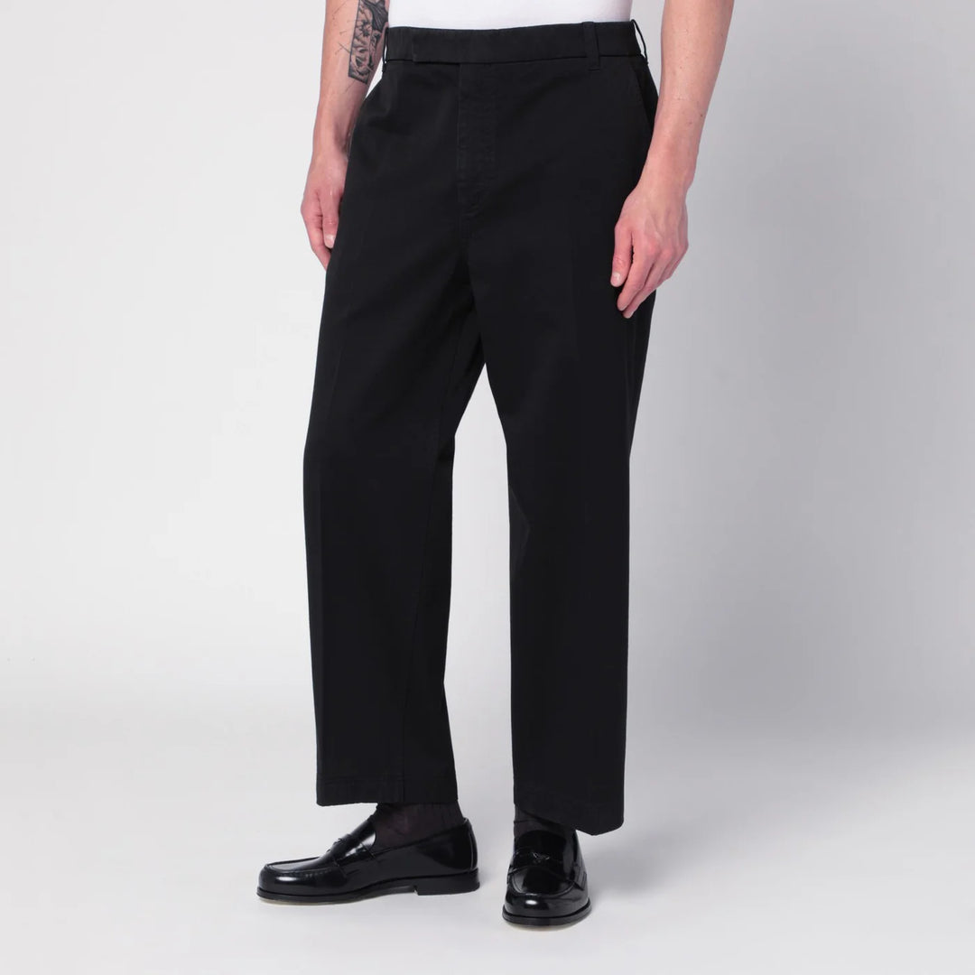 Thom Browne - Black cotton trousers