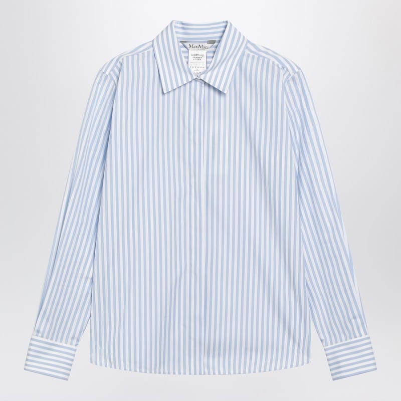 Shirts & Tops Max Mara - White/light blue striped shirt - 38 IT Brand