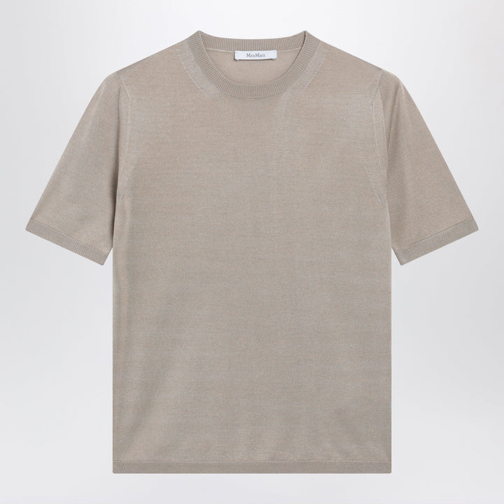 Max Mara - Rock beige cashmere and silk sweater