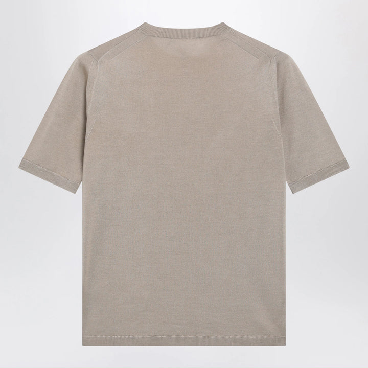 Max Mara - Rock beige cashmere and silk sweater