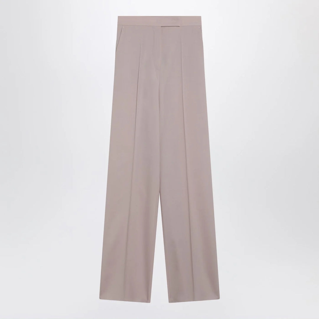 Max Mara - Rose-beige wide-leg trousers