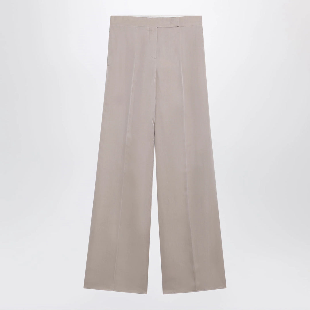 Max Mara - Long silk trousers in pink