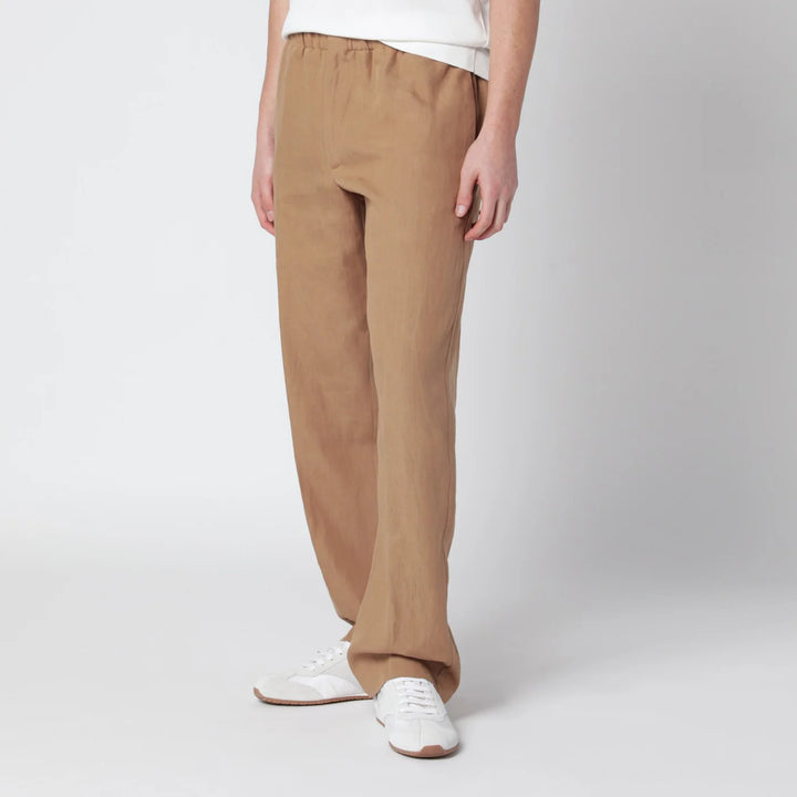 Lardini - Camel linen trousers