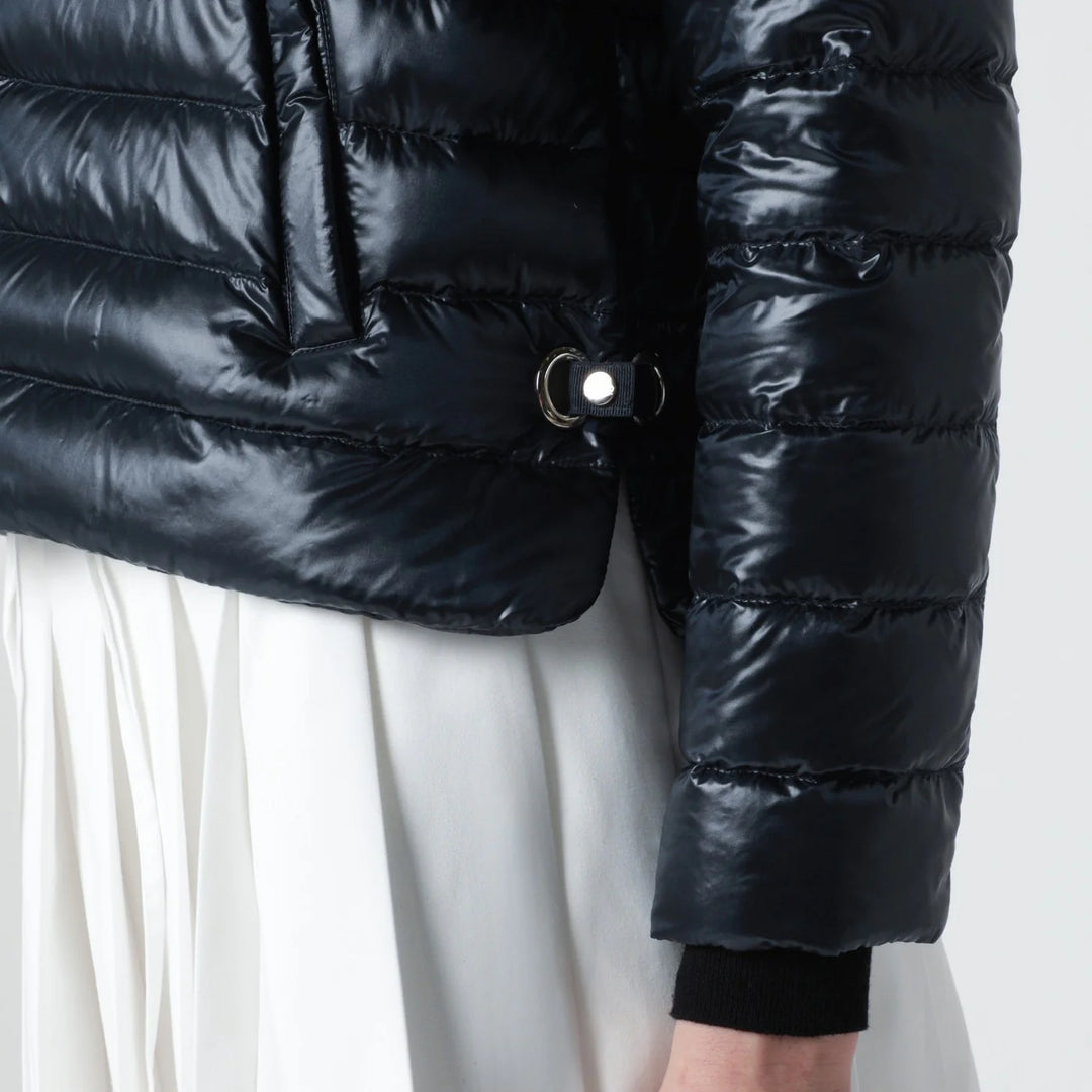 HERNO - Navy blue ultralight nylon puffer jacket