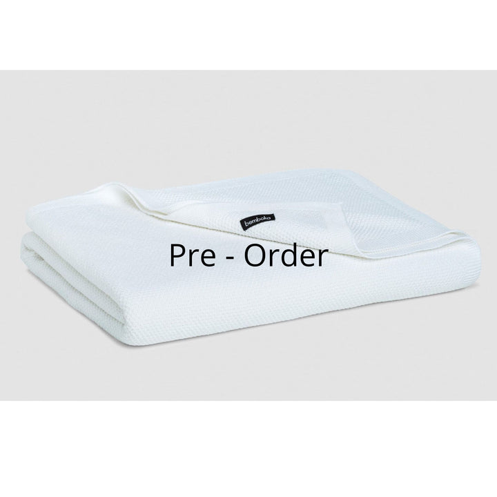 Bemboka Moss Stitch Cotton Baby Cot Blankets