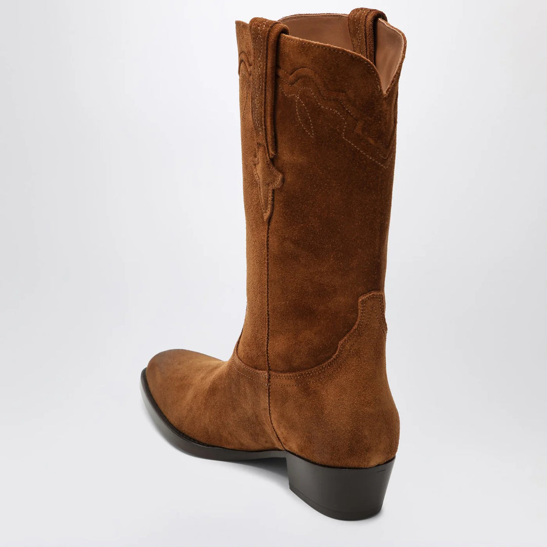 Paris Texas - Hilda boots in Cognac suede