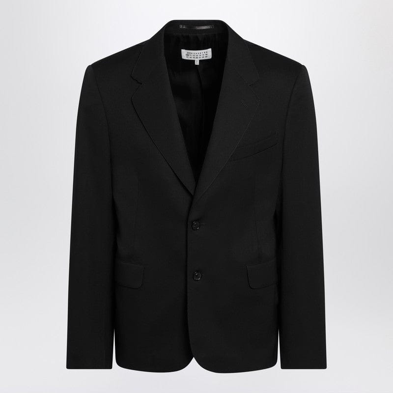 Coats & Jackets Maison Margiela - Black wool single-breasted jacket - 46 IT Brand