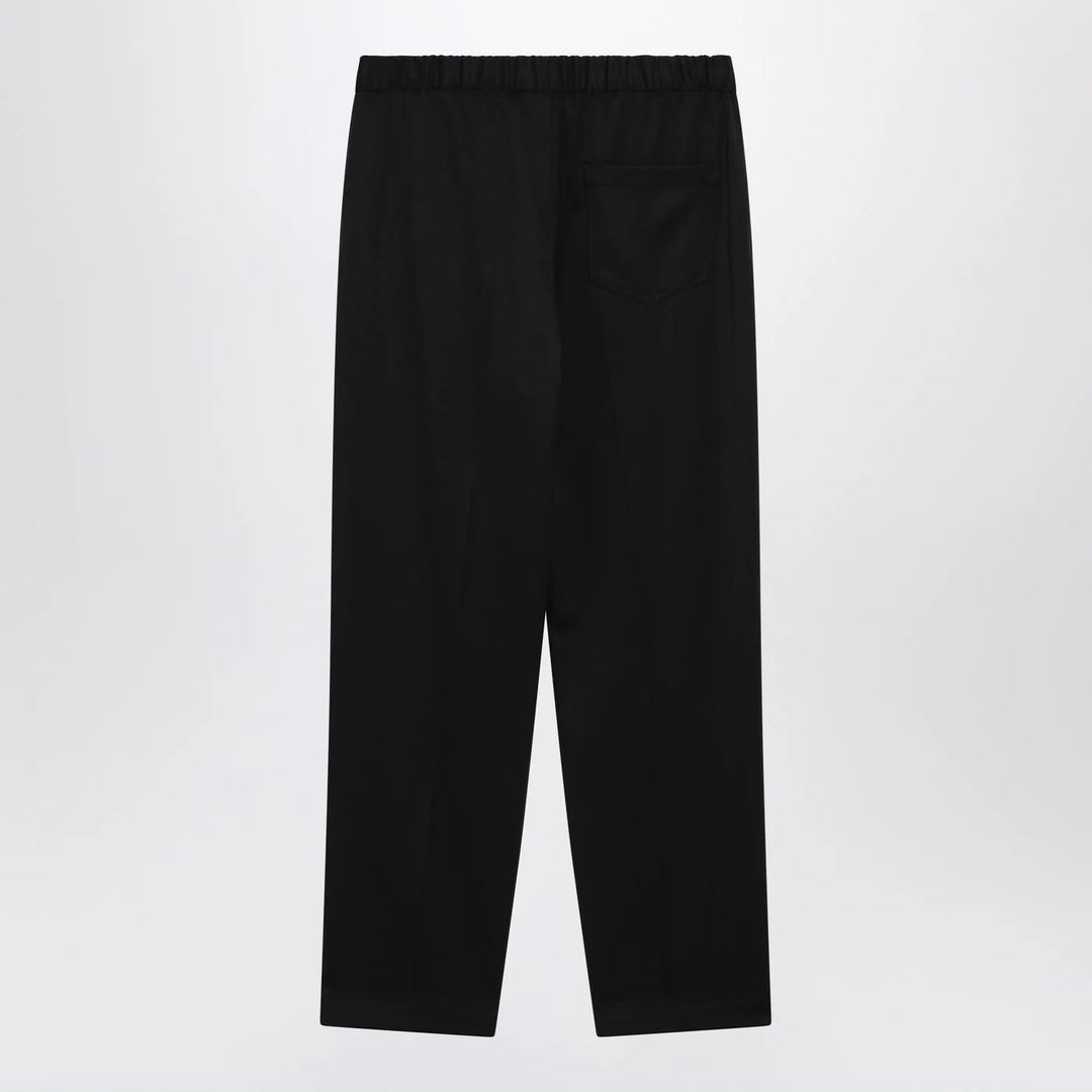MM6 Maison Margiela - Black wool-blend trousers