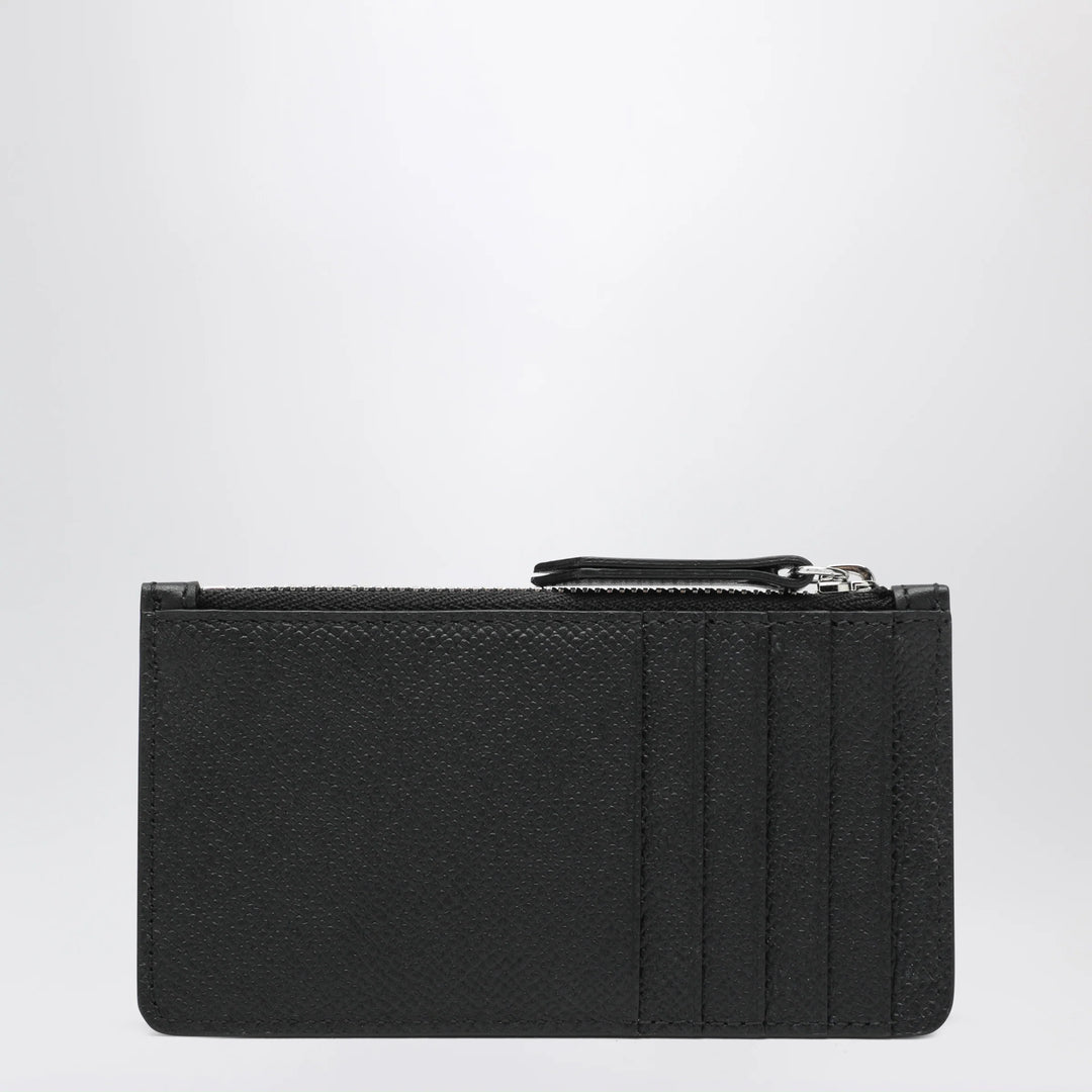 Maison Margiela - Black Four Stitches Zip Card Holder