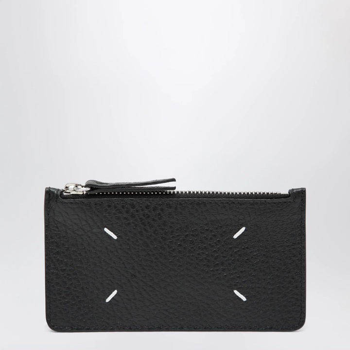 Maison Margiela - Black Four Stitches Zip Cardholder