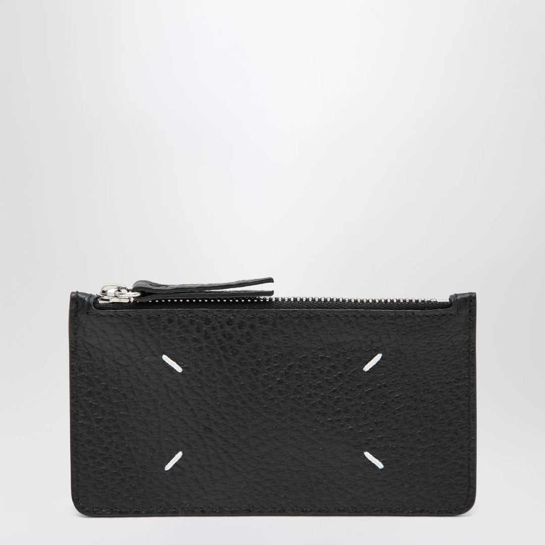 Maison Margiela - Black Four Stitches Zip Cardholder