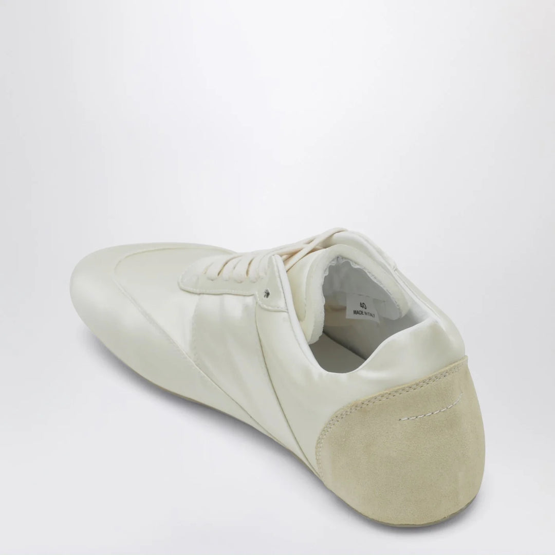 MM6 Maison Margiela - Factory Sneakers in white satin