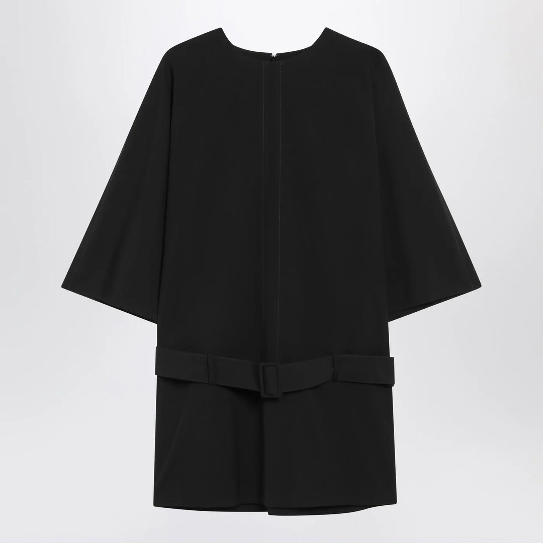 MM6 Maison Margiela - Black wool-blend mini dress