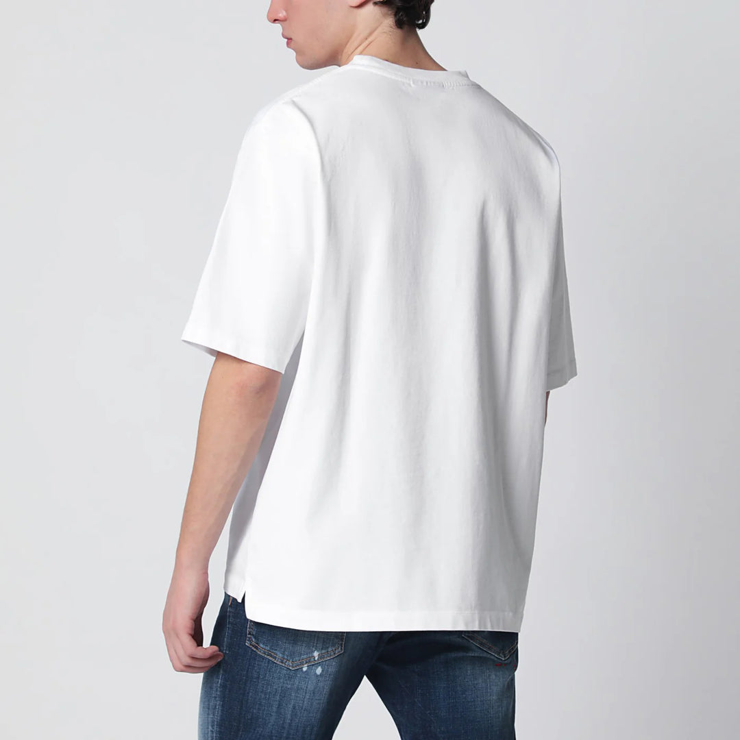 Dsquared2 - White loose-fit T-shirt with logo print