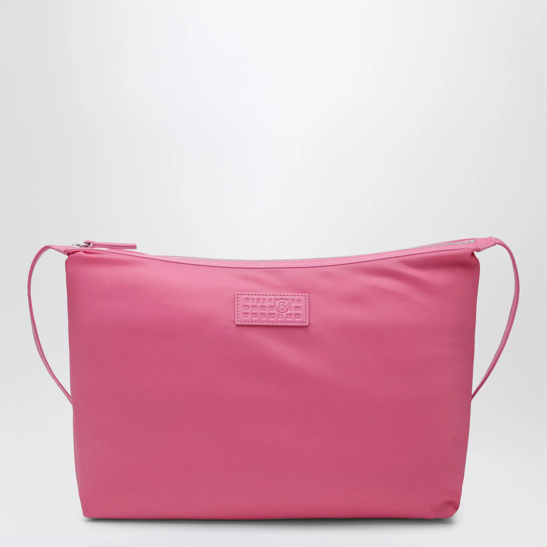 MM6 Maison Margiela - Numeric crossbody bag in nylon, carmine rose Brand Apparel &amp; Accessories TU