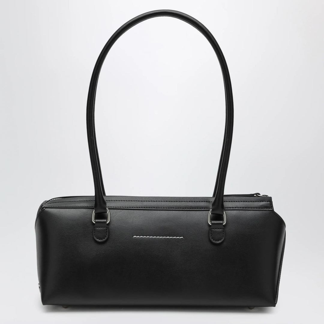 MM6 Maison Margiela - Small black leather Bowling bag