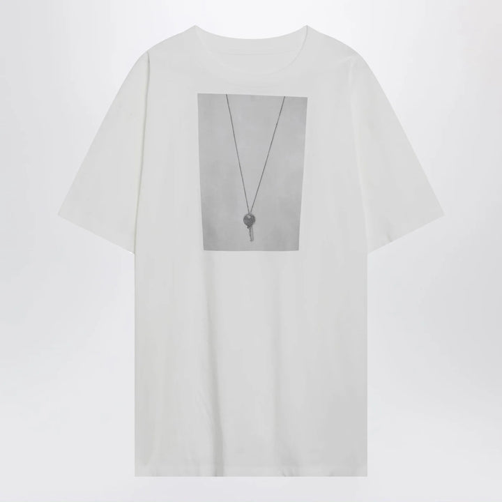 MM6 Maison Margiela - White T-shirt with key print