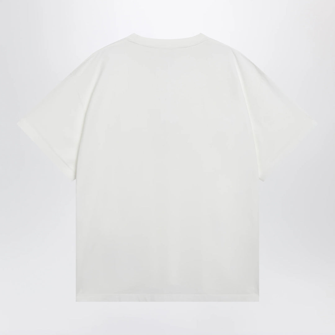 MM6 Maison Margiela - White cotton T-shirt with Numeric logo