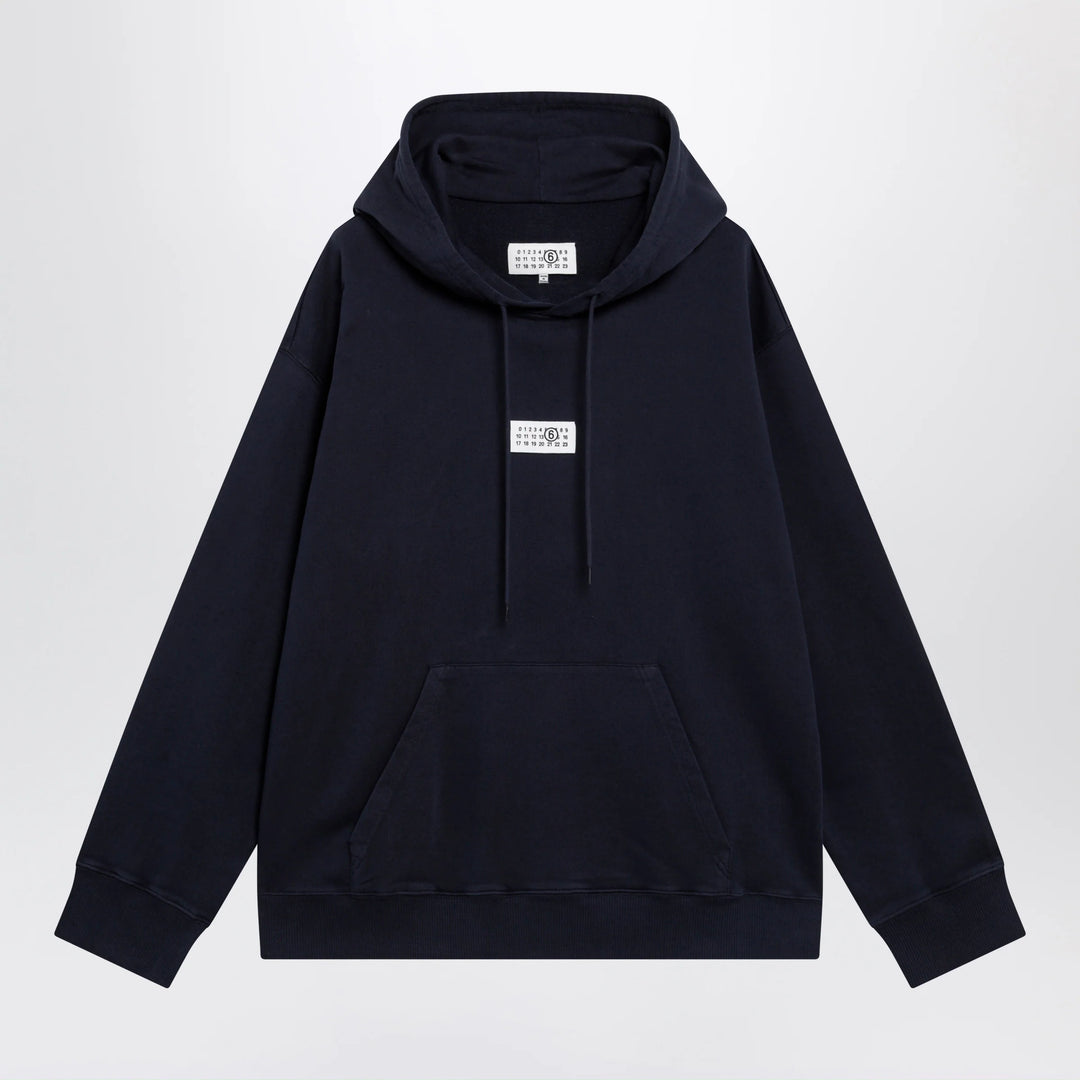 MM6 Maison Margiela - Navy blue cotton hoodie