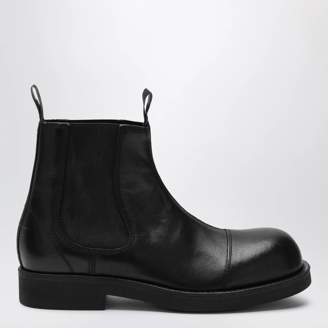 MM6 Maison Margiela - Black leather Chelsea Biker boots