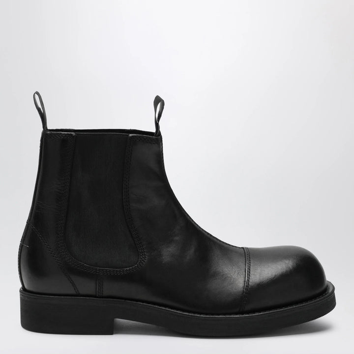 MM6 Maison Margiela - Black leather Chelsea Biker boots
