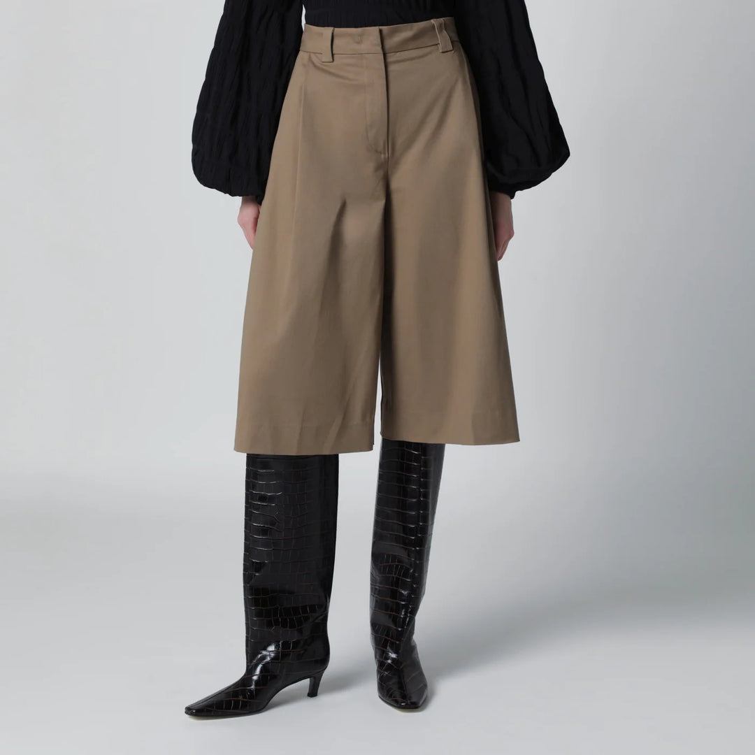 TheLatest - Cognac cotton Dakota bermuda shorts