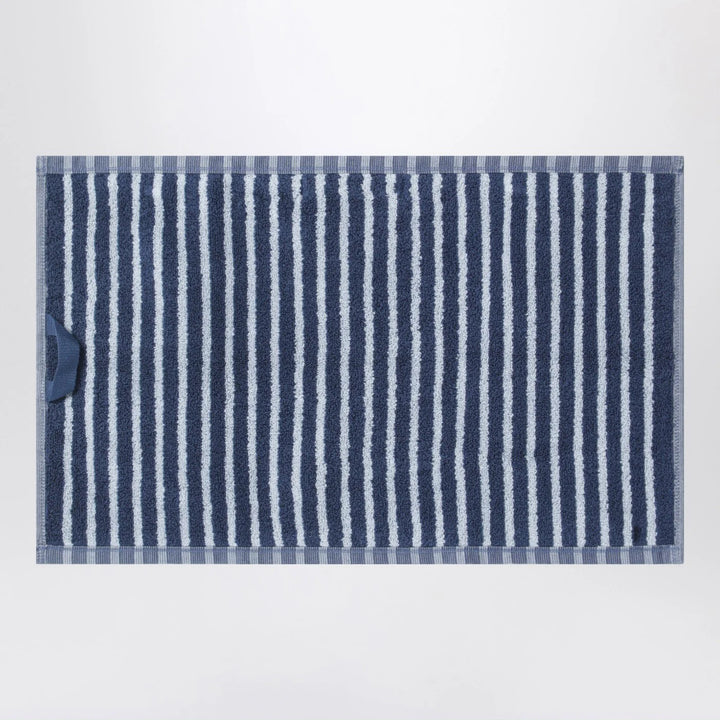Tekla - Striped blue guest towel 30x50 cm