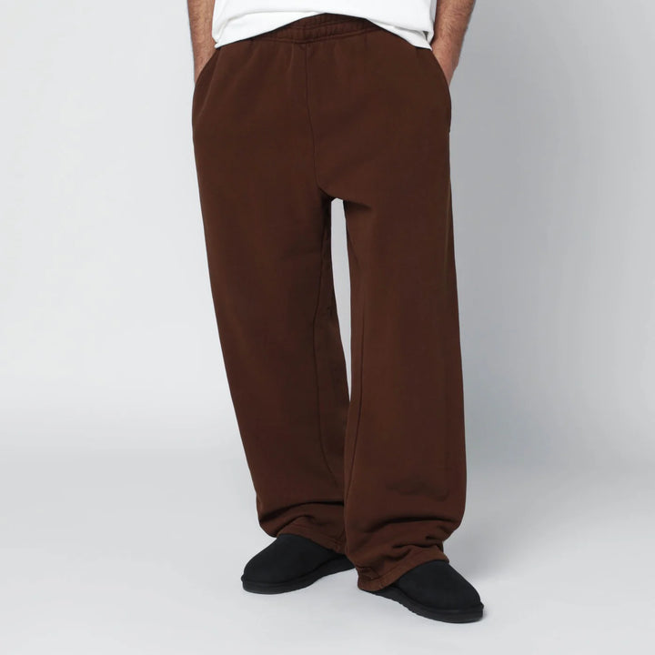 Entire Studios - Dark brown cotton joggers