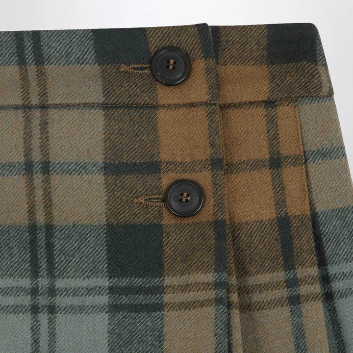 Bonpoint - Talissa kilt skirt in wool with check pattern