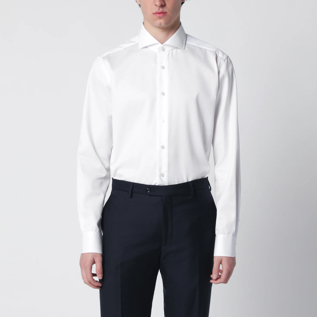 XACUS - White Travel cotton shirt
