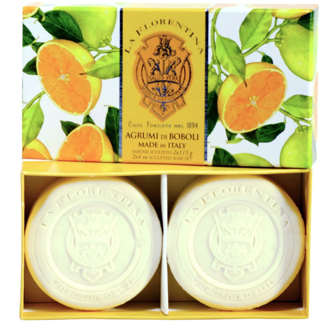 La Florentina 115g 2 Bars Soap Gift Boxed La Florentina Boboli Citrus 2 Bars soap 115 g Brand