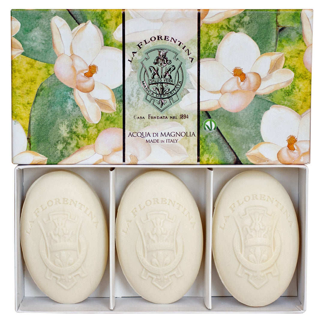 La Florentina 150g 3 Bars Soap Gift Boxed La Florentina Magnolia 150g 3 Bars Soap La Florentina Magnolia 150g 3 Bars Soap Gift Box Brand