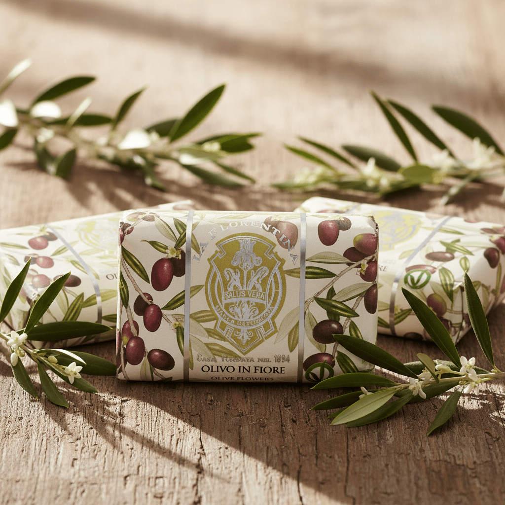 La Florentina Olive Flower Set of 3 Bars Soap 200g Brand 200g Set of 3 Bar Soaps