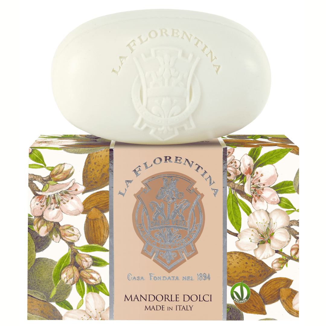 La Florentina 300g Set of 3 Bar Soaps La Florentina Sweet Almond Set of 3 Oval Soap 300g Brand