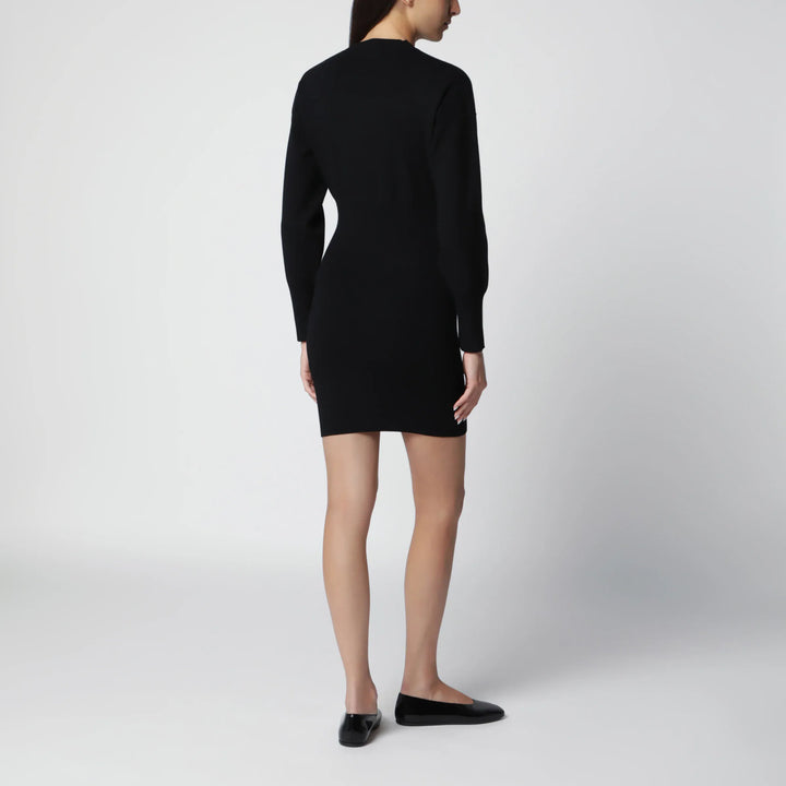 ANINE BING - Black stretch knit mini dress Brand