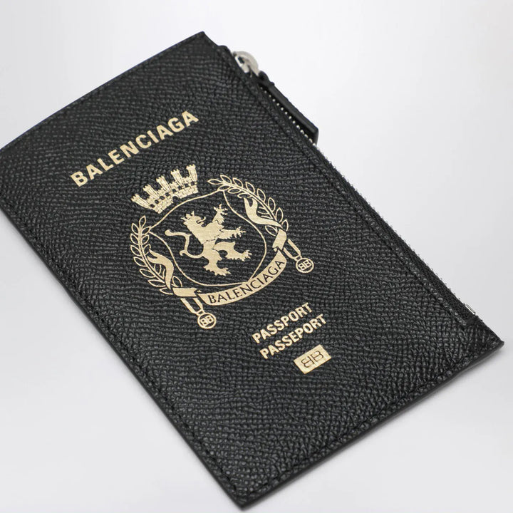 Balenciaga - Black leather passport holder and wallet Brand Apparel &amp; Accessories TU