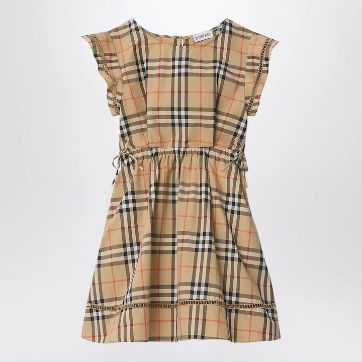 Burberry - Beige dress with Check pattern Brand Apparel &amp; Accessories 4