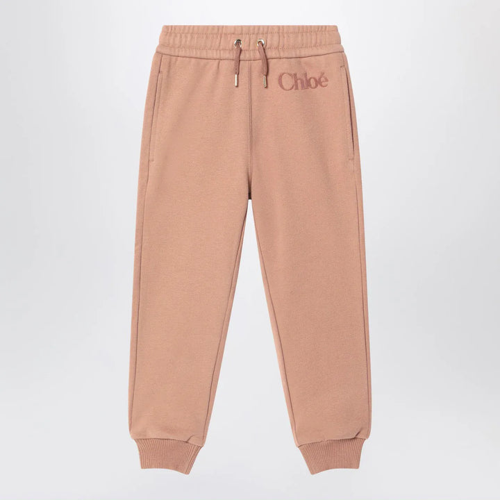 Chloé - Antique pink joggers with logo Brand Apparel &amp; Accessories 4Y