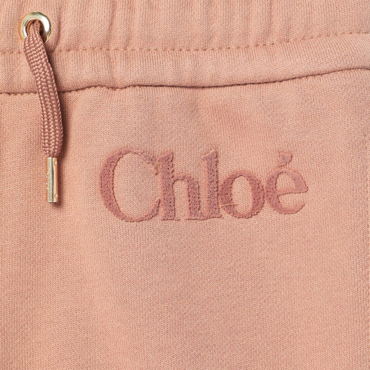 Chloé - Antique pink joggers with logo Brand Apparel &amp; Accessories 4Y