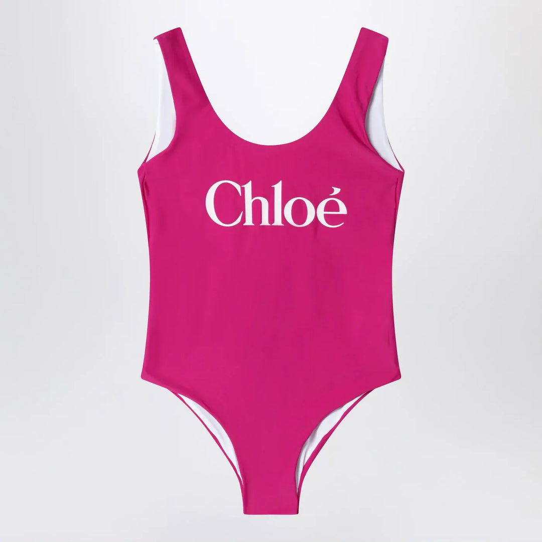 Chloé - Fuchsia swimsuit with logo Brand Apparel &amp; Accessories 8