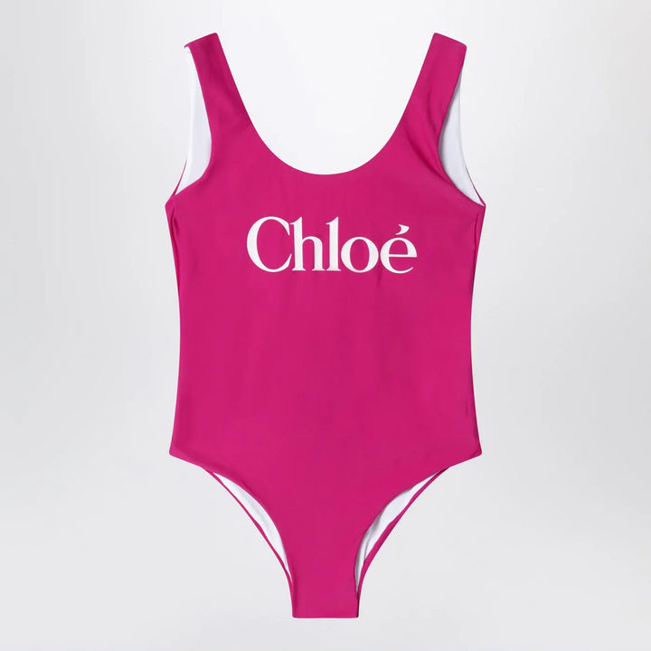 Chloé - Fuchsia swimsuit with logo Brand Apparel &amp; Accessories 8